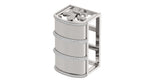 Load image into Gallery viewer, Barrel Belt Keeper with Diamond on Rims