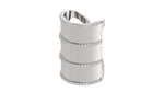 Load image into Gallery viewer, Scarf Ring with Rib and Rim Diamond