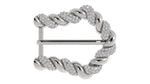Load image into Gallery viewer, Elegant Diamond Design Hat Buckle – No Horse & Rider