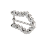 Load image into Gallery viewer, Elegant Diamond Design Hat Buckle – No Horse & Rider