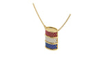 Load image into Gallery viewer, Reversible Gemstone Barrel Necklace