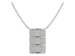 Load image into Gallery viewer, Reversible Diamond Barrel Necklace