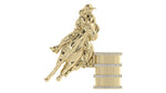 Load image into Gallery viewer, Barrel Rider Hat pin diamond Rim