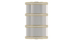 Load image into Gallery viewer, Barrel Motif Belt Keeper – Silver, Gold & Diamond Accent