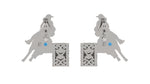 Load image into Gallery viewer, Elegant Diamond Barrel Racer Studs