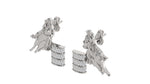 Load image into Gallery viewer, Elegant Diamond Barrel Racer Studs