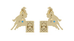 Load image into Gallery viewer, Elegant Diamond Barrel Racer Studs
