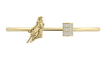 Load image into Gallery viewer, Barrel Racer with Diamond Barrel Thin Cuff