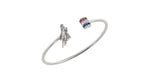 Load image into Gallery viewer, Horse Racer & Gemstone Thin Cuff