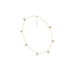 Load image into Gallery viewer, Mini Horizontal Barrel Diamond Station Necklace