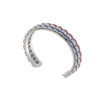 Load image into Gallery viewer, Barrel Motif Ruby, Diamond & Sapphire Cuff