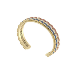 Load image into Gallery viewer, Barrel Motif Ruby, Diamond & Sapphire Cuff
