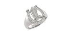 Load image into Gallery viewer, Horseshoe Boot Ring – Pave Diamonds
