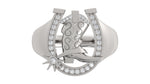 Load image into Gallery viewer, Horseshoe Boot Ring – Pave Diamonds