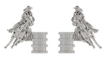 Load image into Gallery viewer, Barrel Racer Diamond Rim Stud Earrings