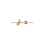 Load image into Gallery viewer, Horse Racer & Gemstone Thin Cuff