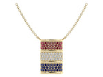 Load image into Gallery viewer, Reversible Gemstone Barrel Necklace