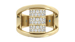 Load image into Gallery viewer, Elegance Barrel Ring - Diamond in Barrel