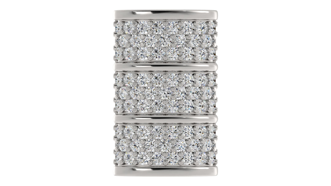 Elegant Barrel Diamond Pavé Hat Pin