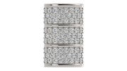 Elegant Barrel Diamond Pavé Hat Pin
