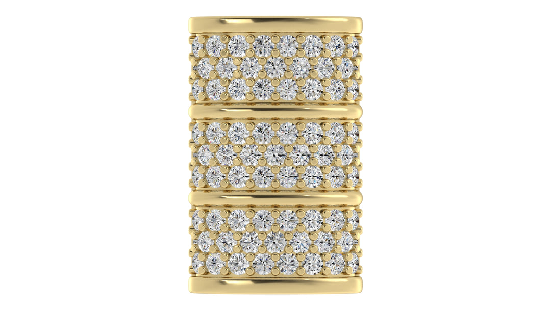 Elegant Barrel Diamond Pavé Hat Pin
