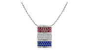 Reversible Gemstone Barrel Necklace