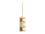 Load image into Gallery viewer, Reversible Gemstone Barrel Necklace – Yellow Gold
