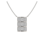 Reversible Diamond Barrel Necklace