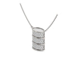 Load image into Gallery viewer, Reversible Diamond Barrel Necklace