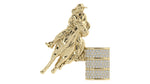 Load image into Gallery viewer, Elegant Barrel Rider White Diamond Hat Pin