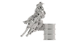 Load image into Gallery viewer, Classic Barrel Rider Hat Pin – Plain Finish