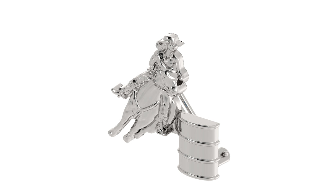 Classic Barrel Rider Hat Pin – Plain Finish