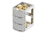 Load image into Gallery viewer, Barrel True Two-Tone Diamond Hatband Keeper
