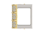 Load image into Gallery viewer, Barrel True Two Tone Diamond Hatband Keeper
