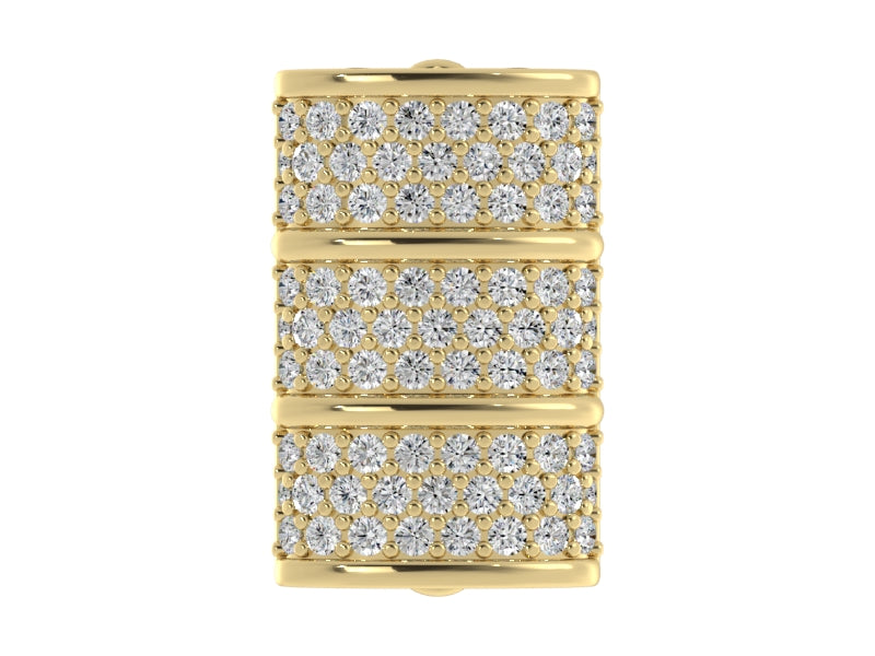 Barrel True Two Tone Diamond Hatband Keeper