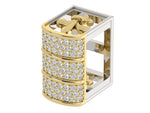 Load image into Gallery viewer, Barrel True Two Tone Diamond Hatband Keeper
