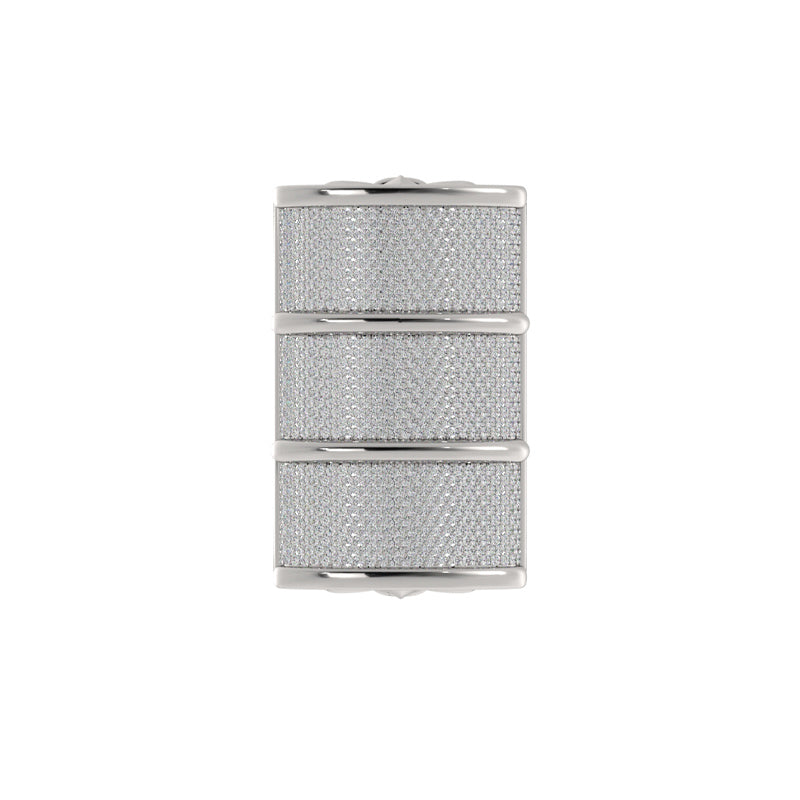 Barrel Pavé Diamond Belt Keeper