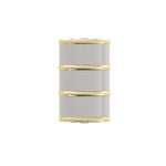 Load image into Gallery viewer, Classic Silver and Yellow Gold Plain Belt Keeper