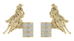 Load image into Gallery viewer, Elegant Diamond Barrel Racer Studs