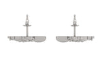 Load image into Gallery viewer, Barrel Racer Diamond Accent Stud Earrings - White Metal
