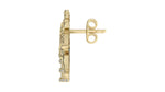 Load image into Gallery viewer, Barrel Racer Diamond Accent Stud Earrings - Yellow Metal
