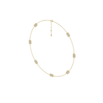 Load image into Gallery viewer, Mini Vertical Barrel Diamond Station Necklace