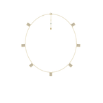 Load image into Gallery viewer, Mini Horizontal Barrel Diamond Station Necklace