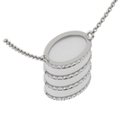 Load image into Gallery viewer, Reversible Barrel Necklace with Diamond Accent