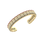 Load image into Gallery viewer, Barrel Ruby, Diamond &amp; Sapphire Accent Cuff