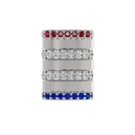 Load image into Gallery viewer, Mini Barrel Accent Component with Ruby, Diamond &amp; Sapphire
