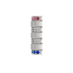 Load image into Gallery viewer, Mini Barrel Accent Component with Ruby, Diamond &amp; Sapphire
