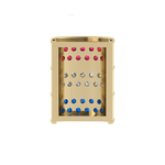 Load image into Gallery viewer, Mini Barrel Pave Component with Ruby, Diamond &amp; Sapphire
