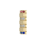 Load image into Gallery viewer, Mini Barrel Accent Component with Ruby, Diamond &amp; Sapphire
