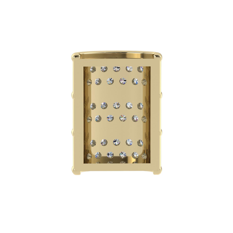 Mini Barrel Diamond Pave component